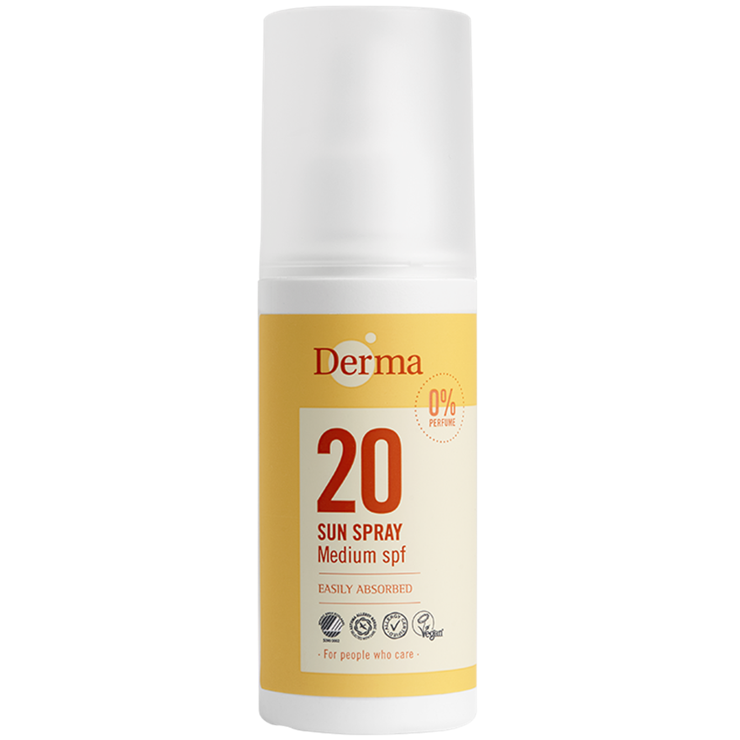 Derma Sol Spray mellem beskyttelse faktor 20 - 150 ml.